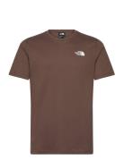 M Ss Box Nse Tee Sport T-shirts Short-sleeved Brown The North Face