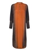 Graffiti Shirt Dress - Amila Knelang Kjole Orange Rabens Sal R