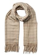 Pcjira Wool Scarf Noos Accessories Scarves Winter Scarves Beige Pieces