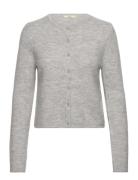 Knitted Cardigan Tops Knitwear Cardigans Grey Gina Tricot