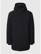 Slhfeist Tech Parka 2.0 Parkas Jakke Black Selected Homme