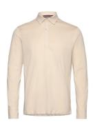 Fiere Ora Ls Polo M Tops Polos Long-sleeved Beige SNOOT