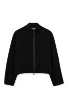 Mmcardi Zip Cardigan Tops Knitwear Cardigans Black MOS MOSH