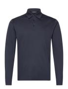 Asher Long Sleeve Polo Tops Polos Long-sleeved Navy J. Lindeberg