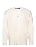 Nichaboso Tops T-shirts Long-sleeved Cream HUGO BLUE