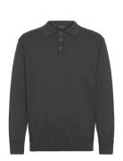 Inancona Polo Tops Polos Long-sleeved Grey INDICODE