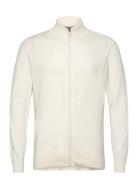 Inancona Full Zip Tops Knitwear Full Zip Jumpers Cream INDICODE