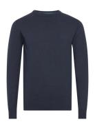 Inancona Crewneck Tops Knitwear Round Necks Navy INDICODE