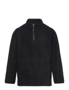 Borg Half Zip Fleece Outerwear Fleece Outerwear Fleece Jackets Black B...