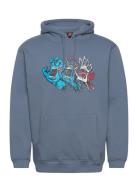 Evolved Hand Front Tops Sweat-shirts & Hoodies Hoodies Blue Santa Cruz