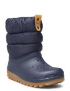 Classic Neo Puff Boot T Vinterstøvletter Pull On Navy Crocs