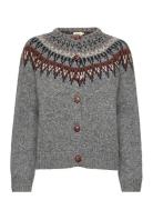 Joelle Cardigan Tops Knitwear Cardigans Grey Jumperfabriken