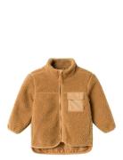 Nmmmall Teddy Jacket Outerwear Fleece Outerwear Fleece Jackets Brown N...