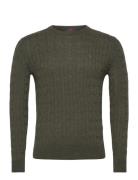 Merino Cable Ck Tops Sweat-shirts & Hoodies Sweat-shirts Khaki Green M...