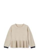 Esme Knit Jumper Tops Knitwear Pullovers Beige Liewood