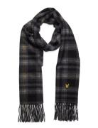 Tartan Cashmere Scarf Accessories Scarves Winter Scarves Grey Lyle & S...