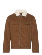 Sherpa Jacket Dongerijakke Denimjakke Brown Lee Jeans