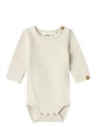 Nbmthoro Ls Slim Body Lil Bodies Long-sleeved Cream Lil'Atelier