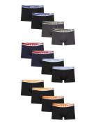 Jackarim Solid Trunks 12 Pack Boksershorts Black Jack & J S