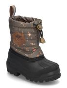 Winter Boot Rubber Vinterstøvletter Pull On Brown Mikk-line