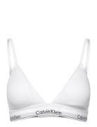 Ll Triangle Lingerie Bras & Tops Soft Bras Bralette White Calvin Klein