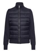 Lw Padded Knit Mix Jacket Fôret Jakke Navy Tommy Hilfiger