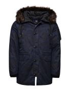 Sdx Parka Parkas Jakke Navy Superdry