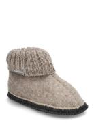 Slippers Wool Tøfler Innesko Beige Huttelihut