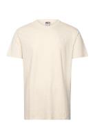 Vintage Texture Tee Tops T-shirts Short-sleeved Cream Superdry