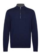 Core Merino Quarter Zip Tops Knitwear Half Zip Jumpers Navy Michael Ko...