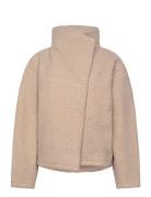 Soft Teddy Jacket Ulljakke Jakke Beige Gina Tricot