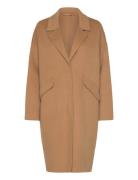 Coat Ullfrakk Frakk Beige United Colors Of Benetton