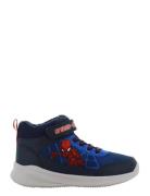 Spiderman High Sneaker Høye Sneakers Navy Spider-man