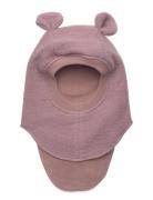 Balaclava Ears Wool Accessories Headwear Balaclava Pink Huttelihut