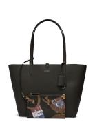 Faux-Leather Reversible Tote Bag Shopper Veske Black Lauren Ralph Laur...