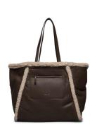 Day Faux Shearling Tote Bags Totes Brown DAY ET