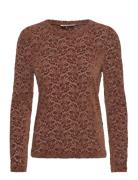 Fqlya-Blouse Tops Blouses Long-sleeved Brown FREE/QUENT