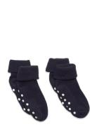 Baby Rib Sock W. Abs Strømper Non-slip Black Minymo