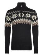 Myking Masc Sweater Tops Knitwear Half Zip Jumpers Black Dale Of Norwa...