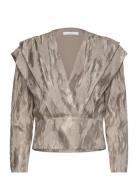 Tabia Tops Blouses Long-sleeved Beige IRO