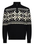 Falkeberg Masc Sweater Tops Knitwear Half Zip Jumpers Black Dale Of No...