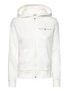 Reg Printed Graphic Zip Hood Tops Sweat-shirts & Hoodies Hoodies White...