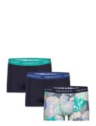 Sea Print Trunk 3-Pack Boksershorts Navy GANT