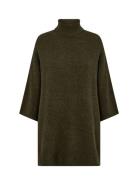 Sc-Nessie Tops Knitwear Turtleneck Green Soyaconcept