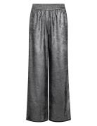 Nuhilary Pants Bottoms Trousers Wide Leg Silver Nümph