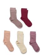 Ankle Sock - Rib Socks & Tights Socks Pink Minymo