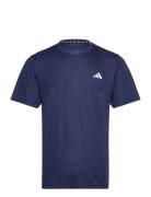 Tr-Es Base T Tops T-shirts Short-sleeved Navy Adidas Performance