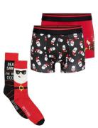 Onsxmas Box 4-Pack 2 Socks & 2 Boxers Underwear Socks Regular Socks Re...