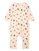 Nbnvismas Ls Nightsuit Pyjamas Sie Jumpsuit Cream Name It