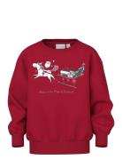 Nmfvismas Ls Nreg Sweat Bru Tops Sweat-shirts & Hoodies Sweat-shirts R...